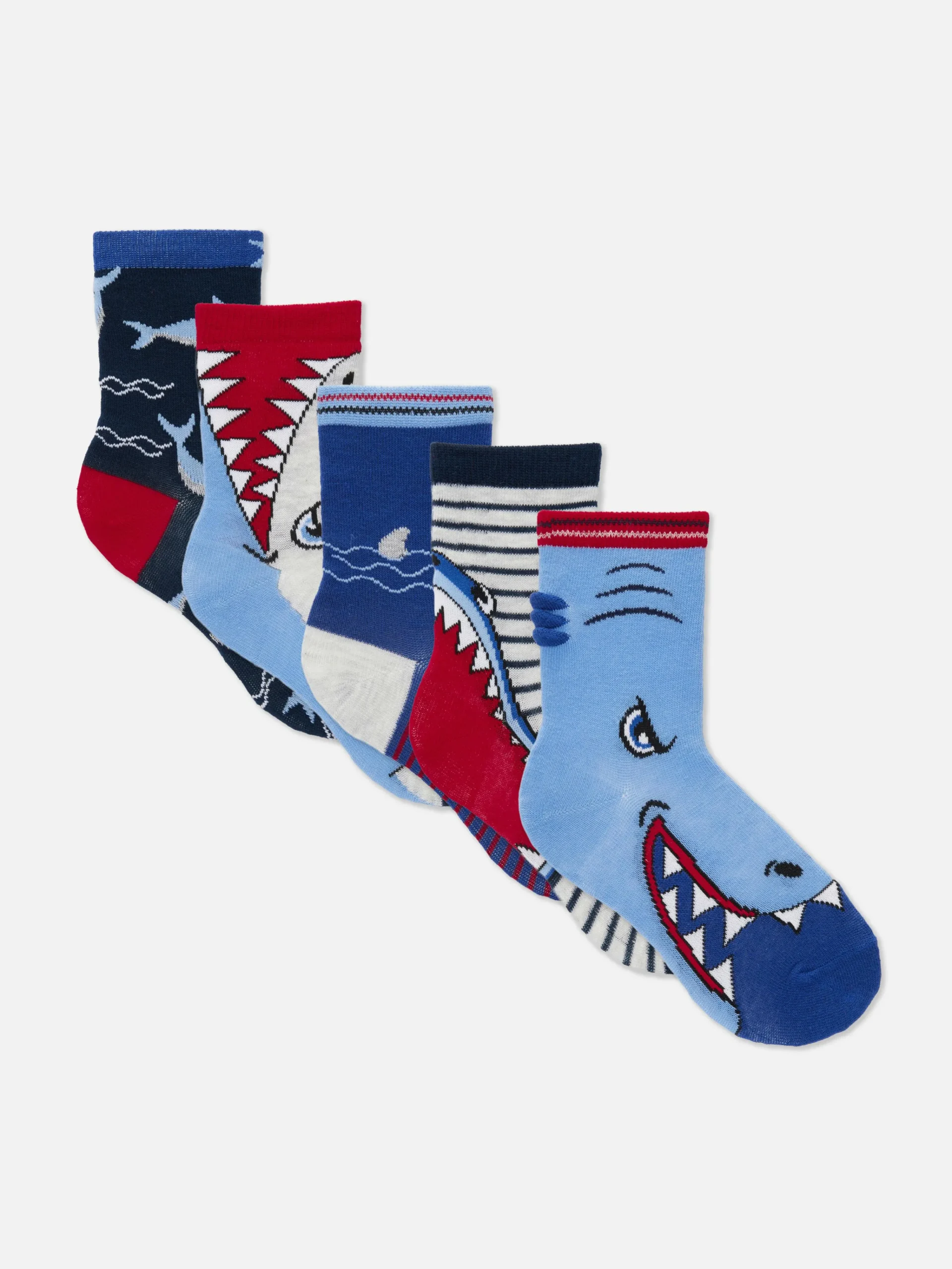 Enfant Primark Chaussettes|Lot De 5 Paires De Socquettes Requin