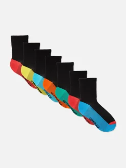 Enfant Primark Chaussettes|Lot De 7 Paires De Socquettes Jours De La Semaine