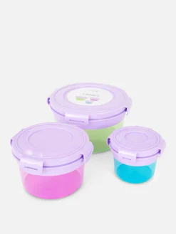 Primark Ustensiles De Cuisine Et Pâtisserie|Lot De 3 Pots à Encas Ronds