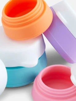 Primark Accessoires De Soins|Accessoires Voyages|Lot De 4 Pots De Voyage En Silicone