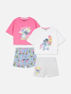 Enfant Primark Pyjamas Et Vêtements De Nuit|Lot De 2 Pyjamas à Manches Courtes Disney Lilo & Stitch