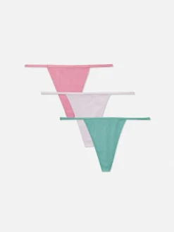 Femme Primark Culotte|Lot De 3 Strings