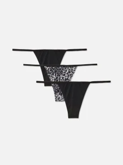 Femme Primark Culotte|Lot De 3 Strings