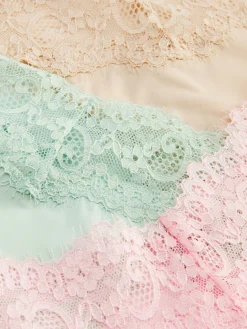 Femme Primark Culotte|Lot De 3 Strings Bandeau En Dentelle