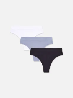 Femme Primark Culotte|Lot De 3 Strings Côtelés Sans Couture