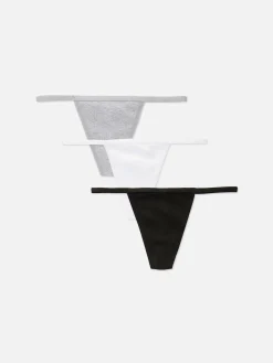 Femme Primark Culotte|Lot De 3 Strings Essential