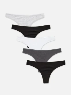 Femme Primark Culotte|Lot De 5 Strings Essentiels