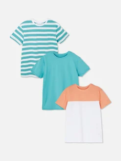 Enfant Primark Hauts Et T-Shirts|Lot De 3 T-shirts à Imprimés Variés