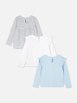 Enfant Primark Hauts Et T-Shirts|Lot De 3 T-shirts à Manches Longues