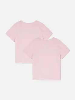 Enfant Primark Hauts Et T-Shirts|Lot De 2 T-shirts D'école à Manches Courtes