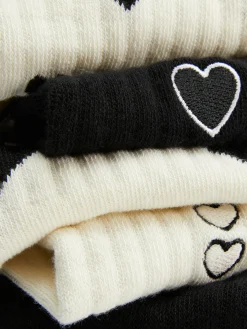 Femme Primark Chaussettes|Lot De 5 paires De Chaussettes à Motif Cœur