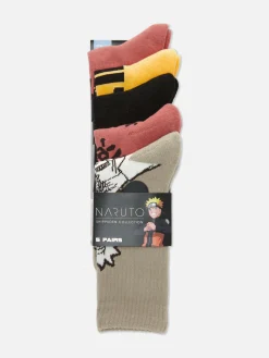 Homme Primark Chaussettes|Lot De 5 paires De Socquettes Naruto