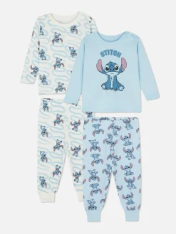 Primark Pyjamas Et Vêtements De Nuit|Pyjamas Et Vêtements De Nuit|Lot De 2 pyjamas à Manches Longues Disney Lilo & Stitch