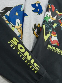 Enfant Primark Pyjamas Et Vêtements De Nuit|Lot De 2 pyjamas Sonic Le Hérisson Et Shadow