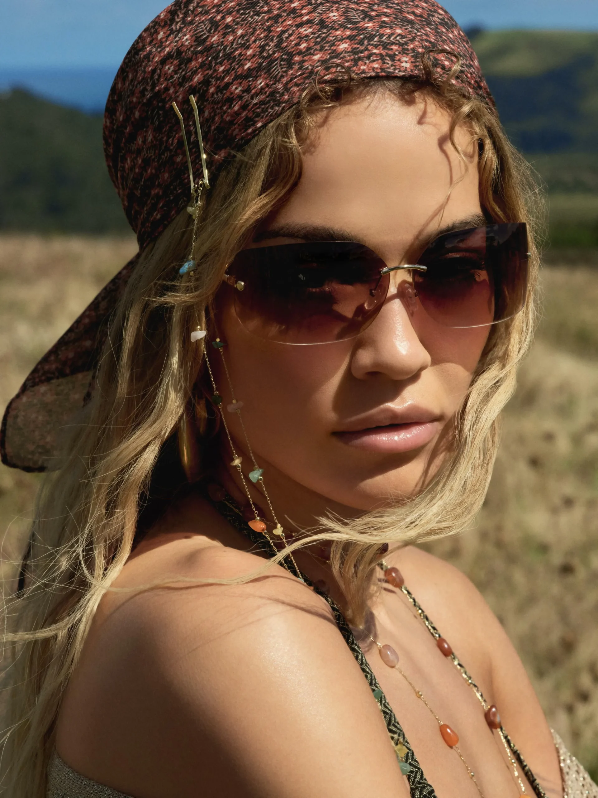 Femme Primark Lunettes De Soleil|Lunettes De Soleil Incurvées Sans Monture Rita Ora