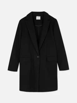 Femme Primark Manteaux Et Vestes|Manteau à Boutonnage Simple Classique