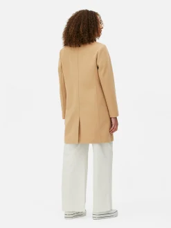 Femme Primark Manteaux Et Vestes|Manteau à Boutonnage Simple Classique