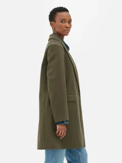 Femme Primark Manteaux Et Vestes|Manteau à Boutonnage Simple Classique