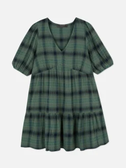 Femme Primark Robes|Mini Robe Cintrée à Carreaux