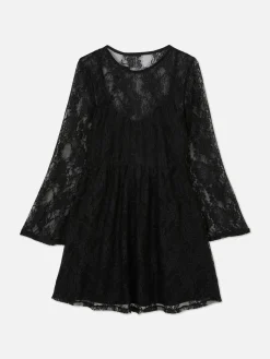 Femme Primark Tout Halloween|Robes|Mini Robe En Dentelle Beetlejuice X Colleen Atwood