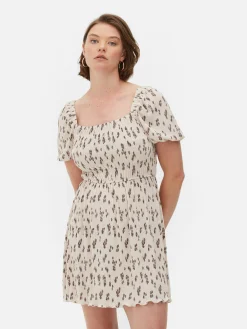 Femme Primark Robes|Mini Robe Froncée En Plissé