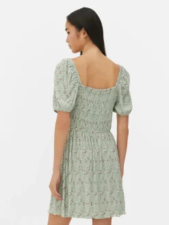 Femme Primark Robes|Mini Robe Froncée En Plissé