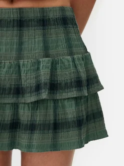 Femme Primark Jupes|Mini-jupe à Carreaux Et à Superpositions