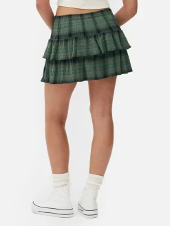 Femme Primark Jupes|Mini-jupe à Carreaux Et à Superpositions