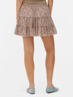 Femme Primark Jupes|Mini-jupe En Mousseline à Superposition