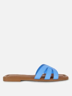 Femme Primark Sandales|Mules à Lanières En Simili Cuir