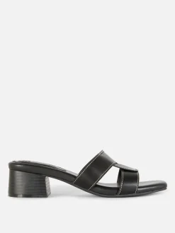 Femme Primark Chaussures À Talons|Mules à Talons Avec Bride à Maillon