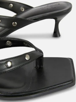 Femme Primark Chaussures À Talons|Mules Cloutées En Simili Cuir Rita Ora