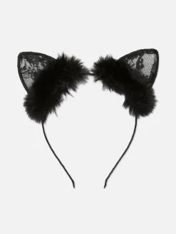 Femme Primark Accessoires Halloween|Tout Halloween|Oreilles De Chat En Dentelle Halloween