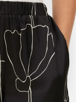 Femme Primark Pantalons Et Leggings|Pantalon à Fleurs En Satin à Coordonner