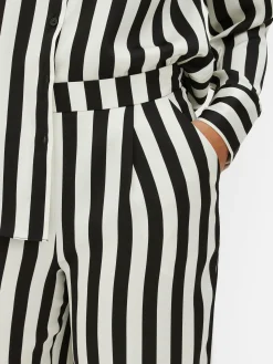 Femme Primark Vêtements Gothiques|Tout Halloween|Pantalon à Rayures Beetlejuice X Colleen Atwood
