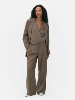 Femme Primark Pantalons Et Leggings|Pantalon Ajusté Plissé Sur Le Devant