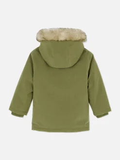 Primark Manteaux Et Vestes|Parka à Capuche En Fausse Fourrure