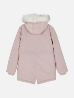 Enfant Primark Manteaux Et Vestes|Parka à Capuche En Fausse Fourrure