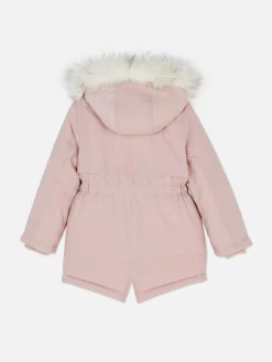 Enfant Primark Manteaux Et Vestes|Parka à Capuche En Fausse Fourrure