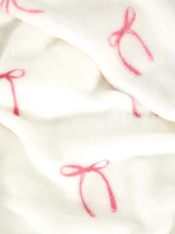 Primark Couvertures Et Jetés De Lit|Petite Couverture à Imprimé Nœud