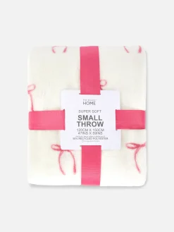 Primark Couvertures Et Jetés De Lit|Petite Couverture à Imprimé Nœud