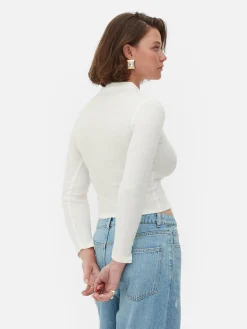 Femme Primark Hauts Et T-Shirts|Polo Côtelé à Manches Longues Rita Ora