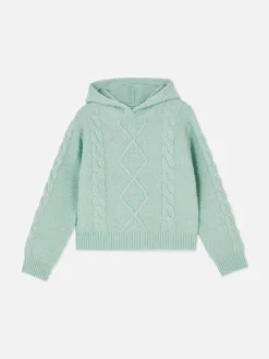 Enfant Primark Pulls Et Gilets|Pull à Capuche En Maille Torsadée