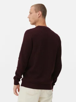 Homme Primark Pulls Et Gilets|Pull à Col Ras-du-cou En Point De Panier Tressé