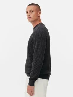 Homme Primark Pulls Et Gilets|Pull à Col Ras-du-cou En Point De Panier Tressé