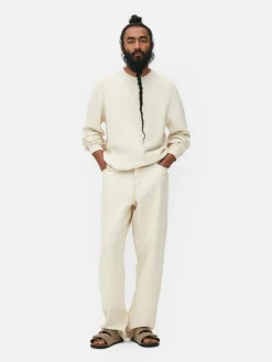 Homme Primark Pulls Et Gilets|Pull à Col Ras-du-cou En Point De Panier Tressé