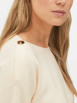 Femme Primark Pulls Et Gilets|Pull à Encolure Bateau Et à épaules Boutonnées