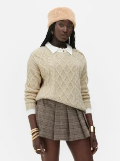 Femme Primark Pulls Et Gilets|Pull Boutonné En Maille Torsadée Rita Ora