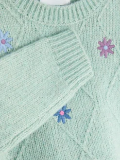 Enfant Primark Pulls Et Gilets|Pull En Maille à Fleurs Brodées