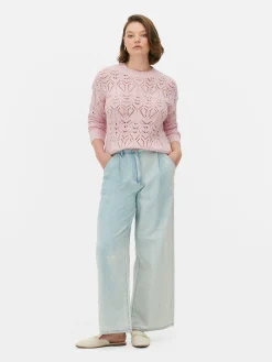 Femme Primark Pulls Et Gilets|Pull En Maille Ajourée à Col Ras-du-cou